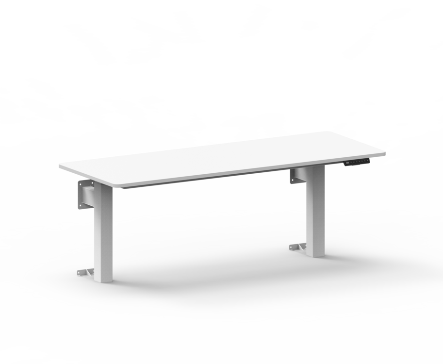 WallDesk Duo | Wand H&ouml;henverstellbarer Tisch Elektrisch | Worktrainer